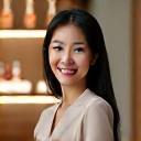Portrait of Sarah Chen, Scentwell Apothecary's lead Perfume Consultant.