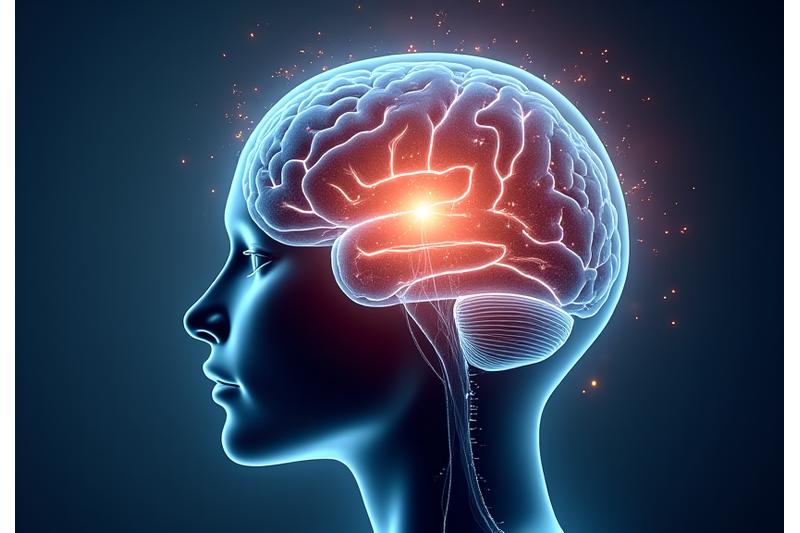 A schematic representation of the human brain's limbic system with connections highlighting olfactory bulb interaction and emotional responses, subtly overlaid with abstract scent molecules.